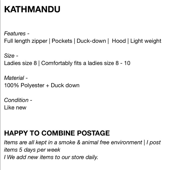 Kathmandu Womens Duckdown Puffer Vest Size 8 Brand New Without Tags - Picture 13 of 13